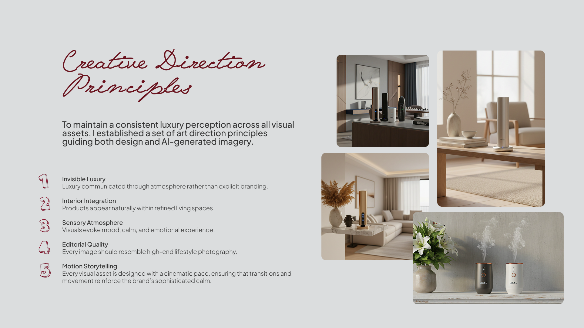 Transformación de marca y estrategia de identidad visual impulsada por IA para NEBU por Camm Productions.