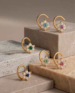 Dirección de Arte con IA para Fresh Trends: fotografía macro de joyería de lujo, diamantes y oro por Camm Productions.